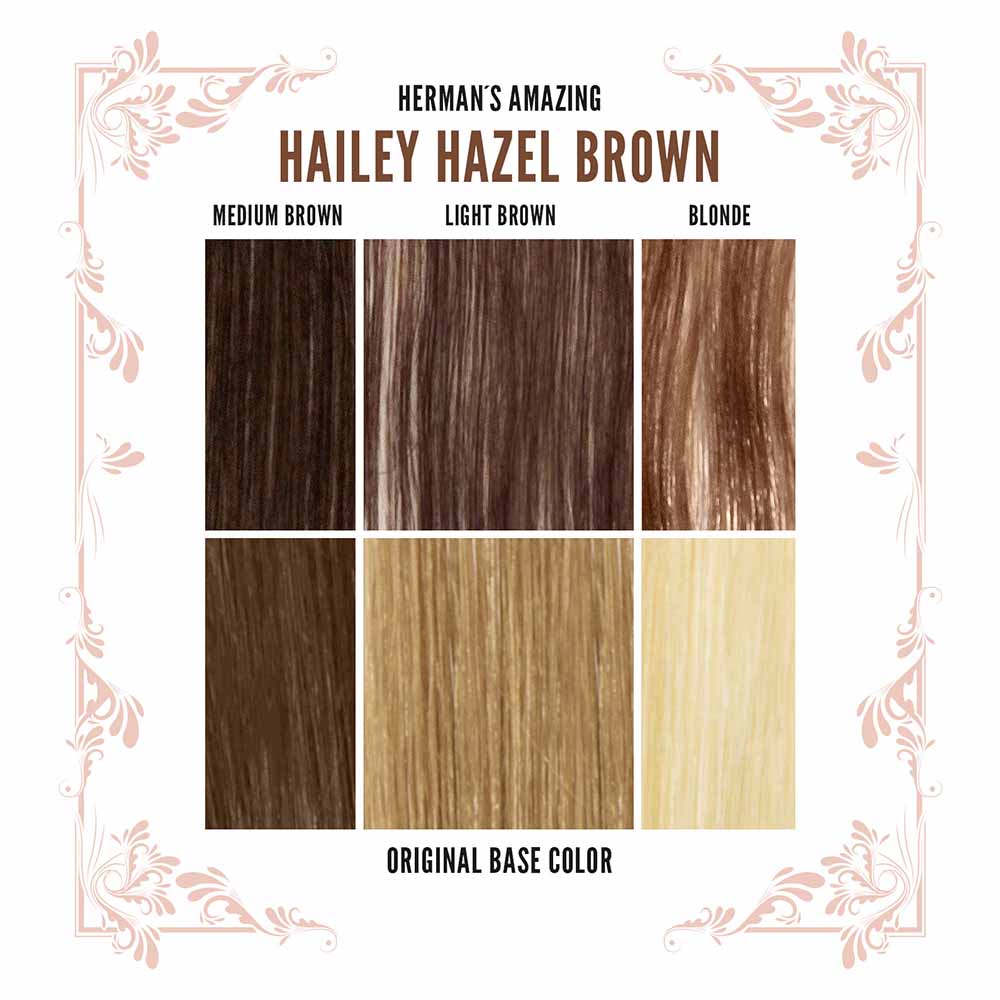 Hermans Amazing Haircolor - Hailey Hazel Brown Semi permanente haarverf - Bruin
